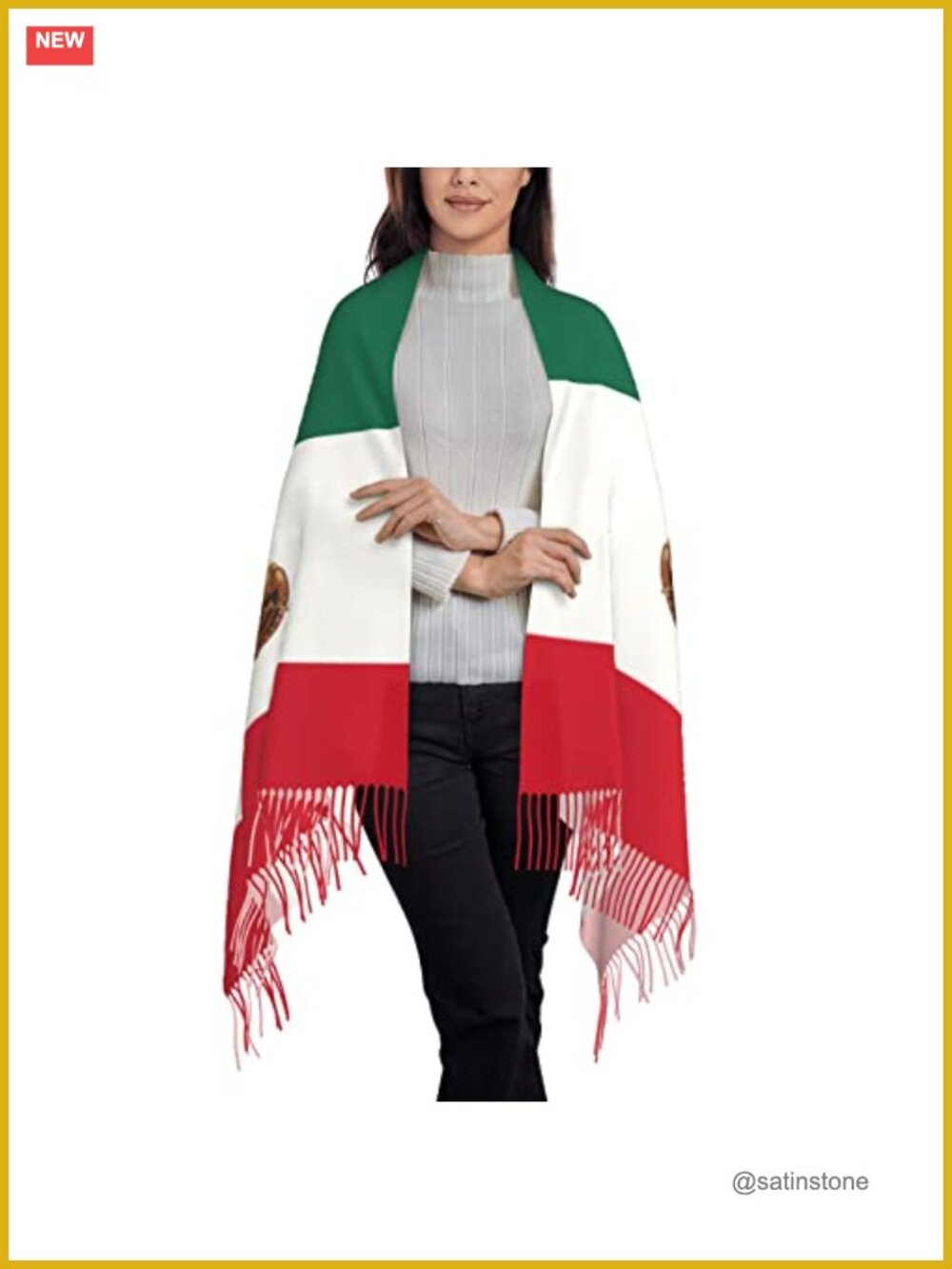 Pashmina Scarf Shawl Wrap for Women Tassels Soft Warm Imitation Cashmere